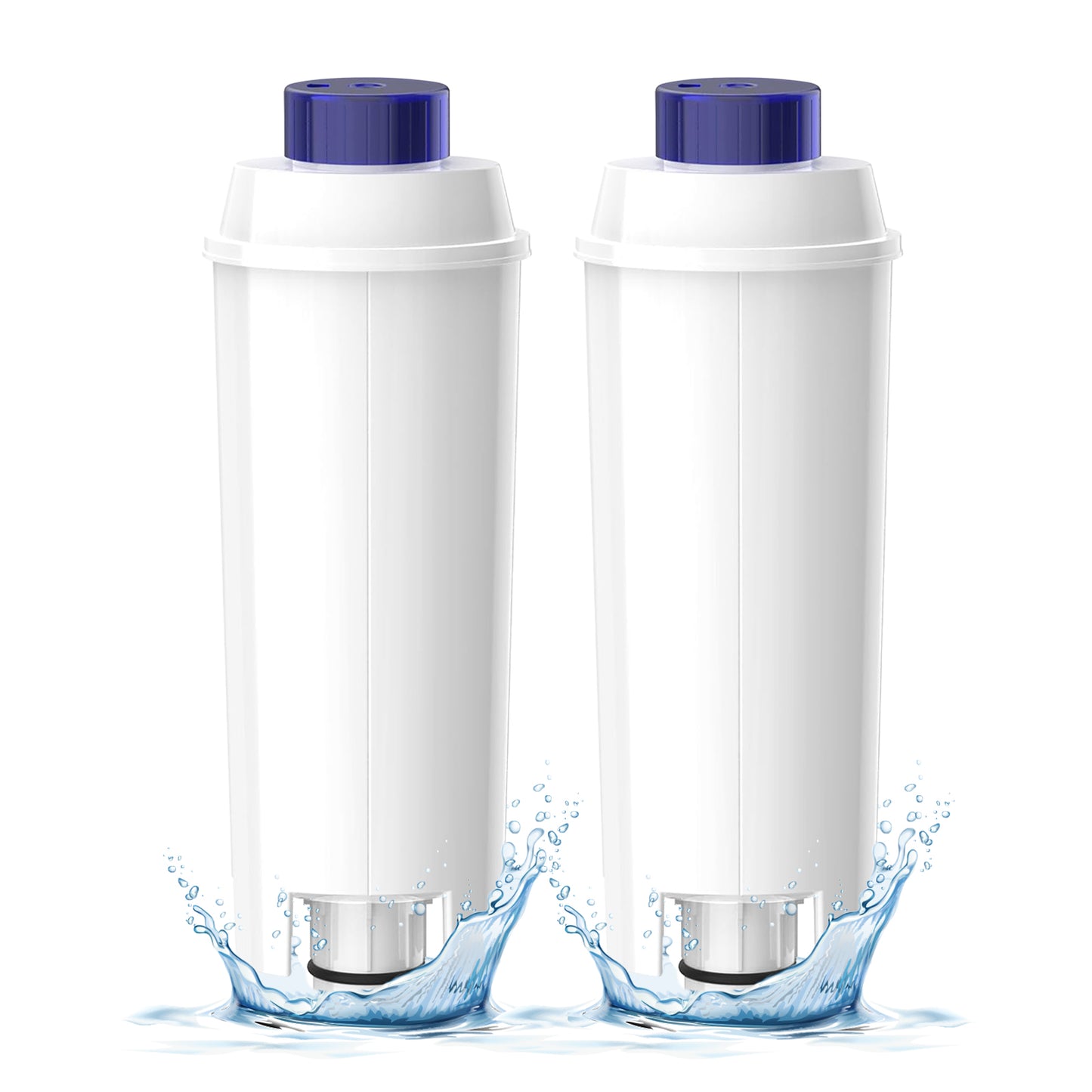 2-Pack Water Filter Replacement for De'Longhi DLSC002 | Fits Magnifica S & Dinamica