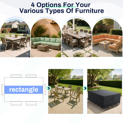 Garden Furniture Seat Covers, 250 x 210 x 90 cm