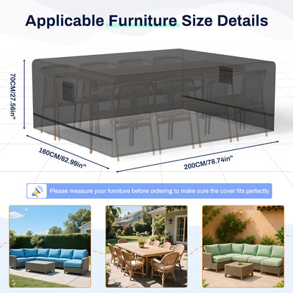 Garden Furniture Covers 200 x 160 x 70 cm